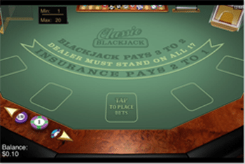 Royal Vega iOS App Blackjack at Royal Vegas