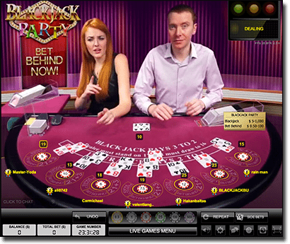 Blackjack Party - Social Live Dealer 21