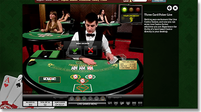 Leo Vegas live dealer blackjack