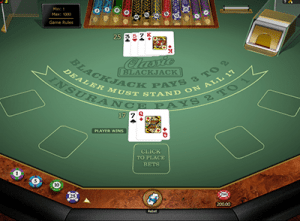 Play Microgaming's Classic Blackjack online for real money Classic blackjack by Microgaming