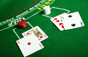 Blackjack double down win